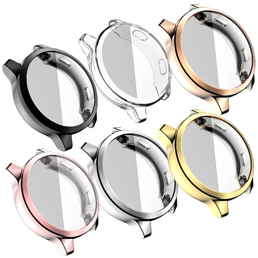 6Pcs Tpu Electroplated Watch Screen Case Premium Material Soft Touch Lightweight Protection for 2S 4S
