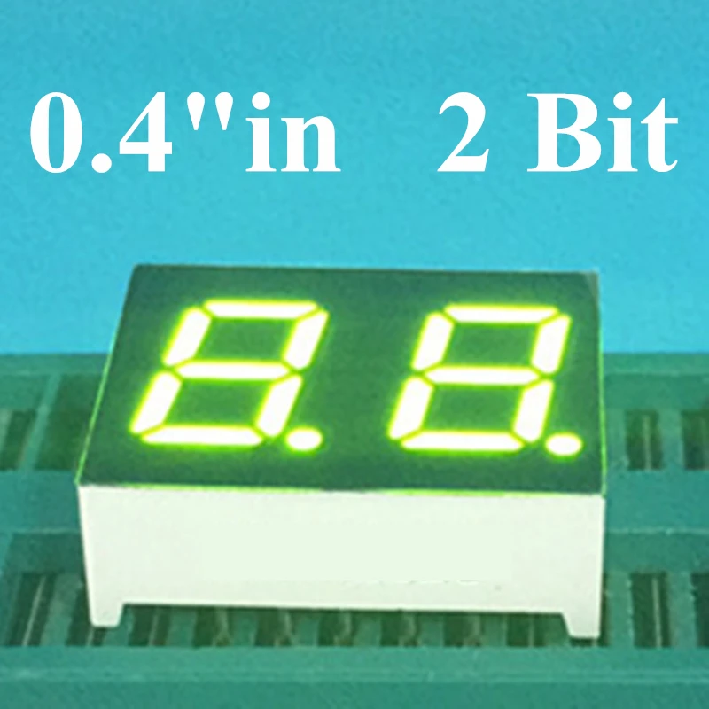 

20PCS 0.4" 0.4in. Green LED Display 7 segment Common cathode anode 3 Bit digital Tube 7 segmentos LED Digital tube