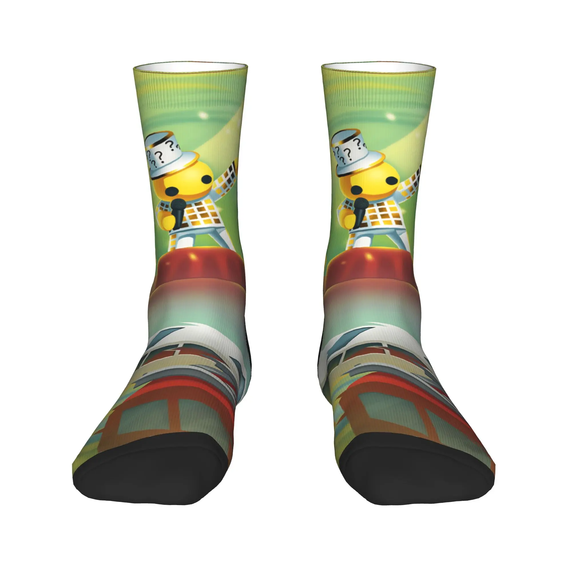 W-Wobbly L-Life Online Game Meias Padrão Moda Meias Primavera Meias Antiderrapantes Homens Ao Ar Livre Meias Macias Quentes