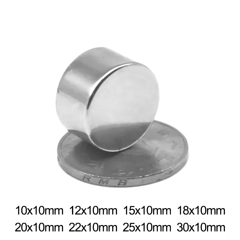 20x10mm Powerful Magnets Strong Round Magnets for Fridge, DIY, Building, Scientific  22x10 10*10 12*10 15*10  25*10 30x10 18x10