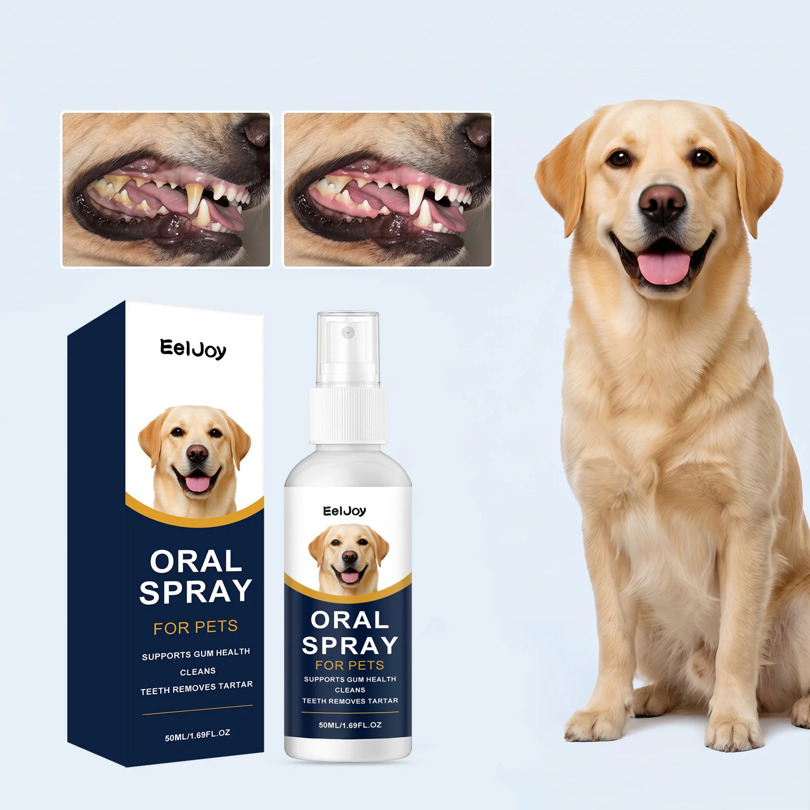 

Pet Oral Care Spray Dog Cat Breath Freshener Gum Clean Remove Bad Breath Oral Hygiene Maintenance Spray Dental Health Care 50ml
