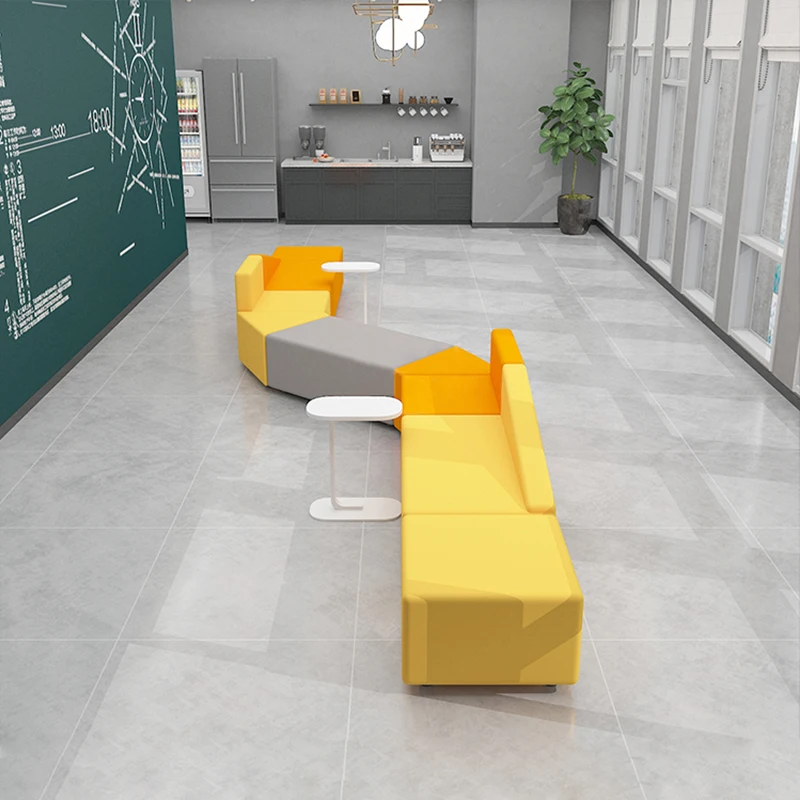 Kantoor Hotellobby Tentoonstellingshal Rustruimte Combinatie Creatieve kantoorbanken en salontafels van onregelmatige stof Meubilair TYSF