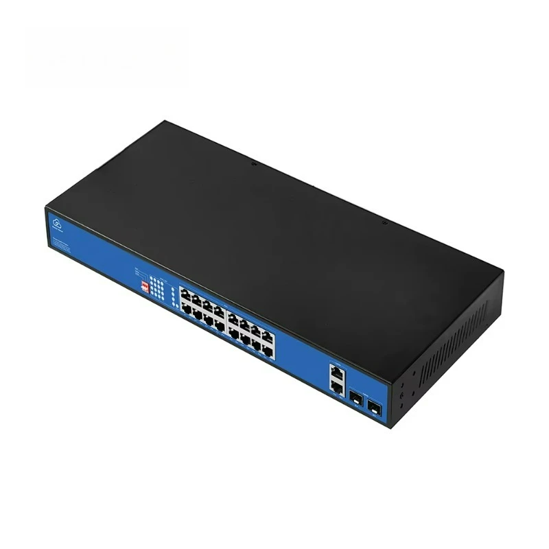 20 Ports OEM/OEM Cloud Managed Gigabit PoE Switch with 2 Uplink,802.3af/at PoE+ 120W Built-in Power, Extend to 300Meter