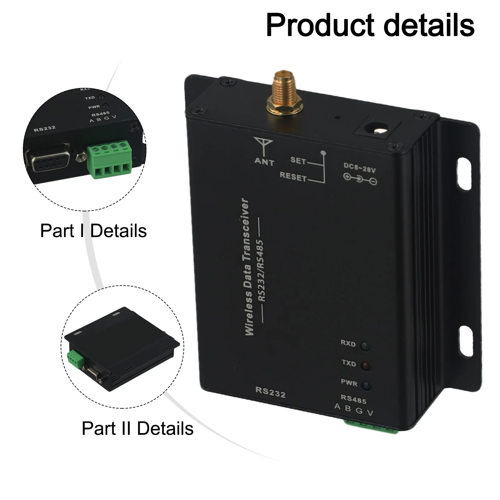 Anti-reverse Connection 433Mhz Radio Station Industrial-grade Design Long Transmission Distance For Industrial Use