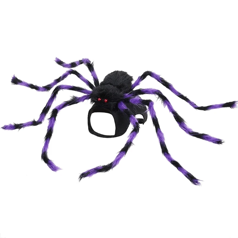 Dog Arachnids Costume Dress Halloween Pet Animal Soft Costume Spiders Coat Theme Cosplay Accessories