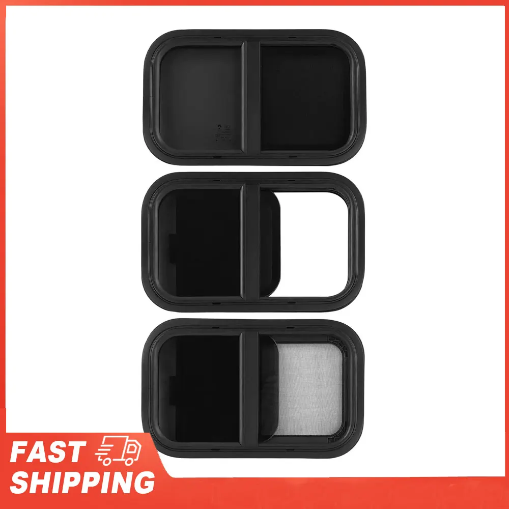 

RV Push Window RV Push Pull Window Rounded Corner Waterproof Sealed UV Proof Smooth Polished For Engineering Vehicle Window