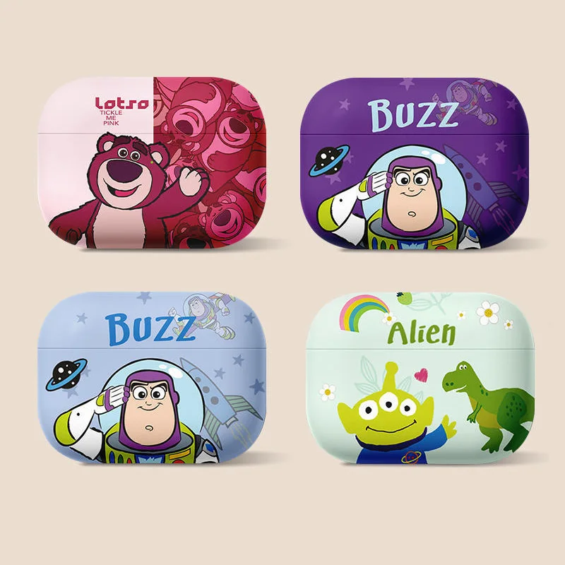 Cut Cartoon Toy Story Buzz Lightyear Bear Earphone Case for Airpods 2 3rd pro pro2 4 2024 Wireless Bluetooth Headphone Cover