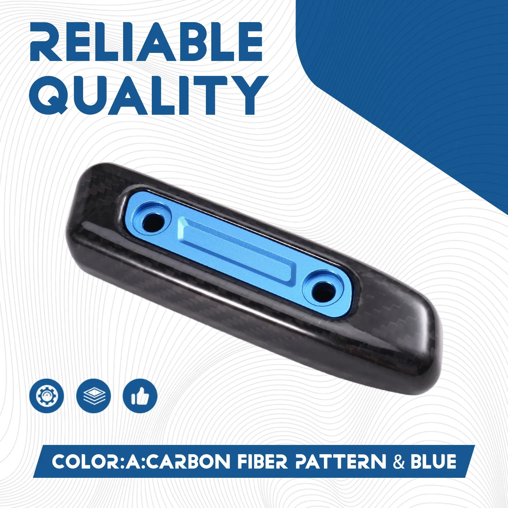 

Real Hard Carbon Fiber Car Handbrake Grip Trim Cover For Ford Mustang GT Dark Horse Ecoboost 2024 2025 2026