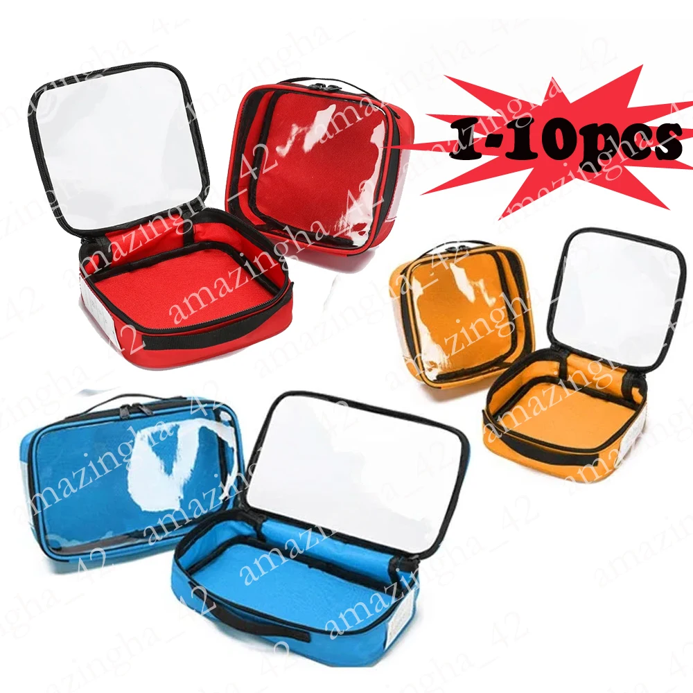 

1-10PCS Portable Medical Storage Bag Large Capacity Oxford Home Medicine Pill First Aid Kit Outdoor Travel Medical Emergency Kit