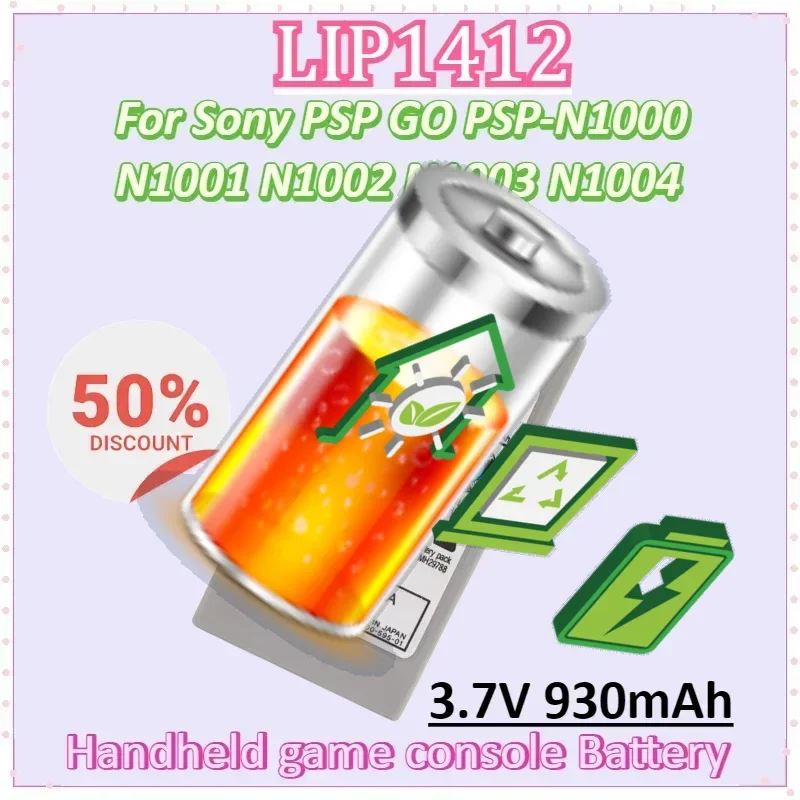 

LIP1412 3.7V 930mAh Handheld game console Replacement Battery Pack for Sony PSP GO PSP-N1000 N1001 N1002 N1003 N1004