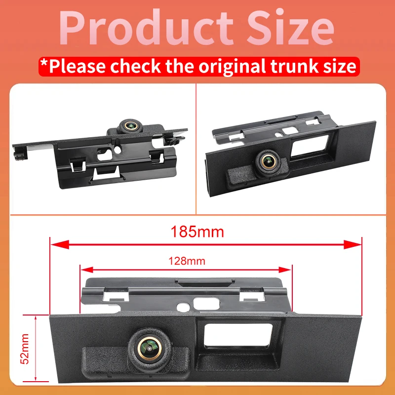 AHD 1080P Vehicle Trunk Switch Handle Car Rear View Camera For Ford Mondeo MK3 MK4 MK5 S-Max 2017-2018 Reverse Camara Backup Cam