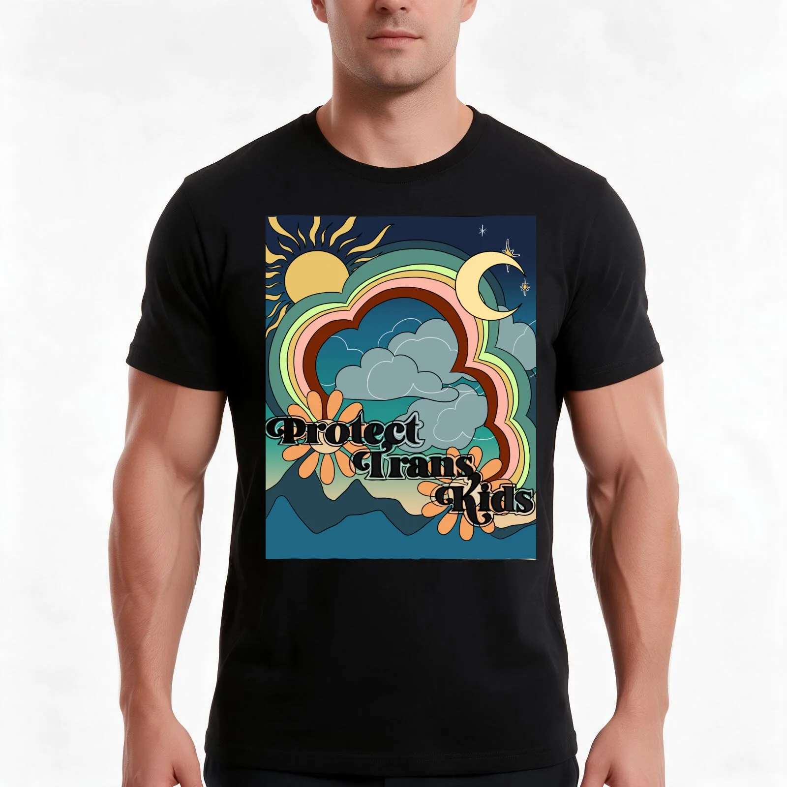 Protect trans kids T-Shirt Summer Casual Cotton Tee Oversized Streetwear Tops Vintage Graphic Print Loose Fit Short Sleeve
