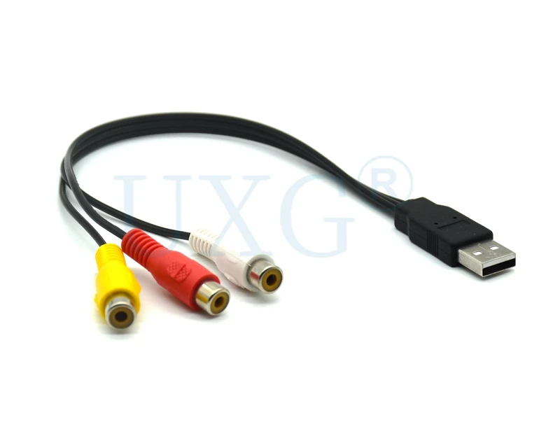1.5m USB Male Plug To 3 RCA Female Adapter Audio Converter Video AV A/V Cable USB To RCA Cable For HDMI TV Television Wire Cord