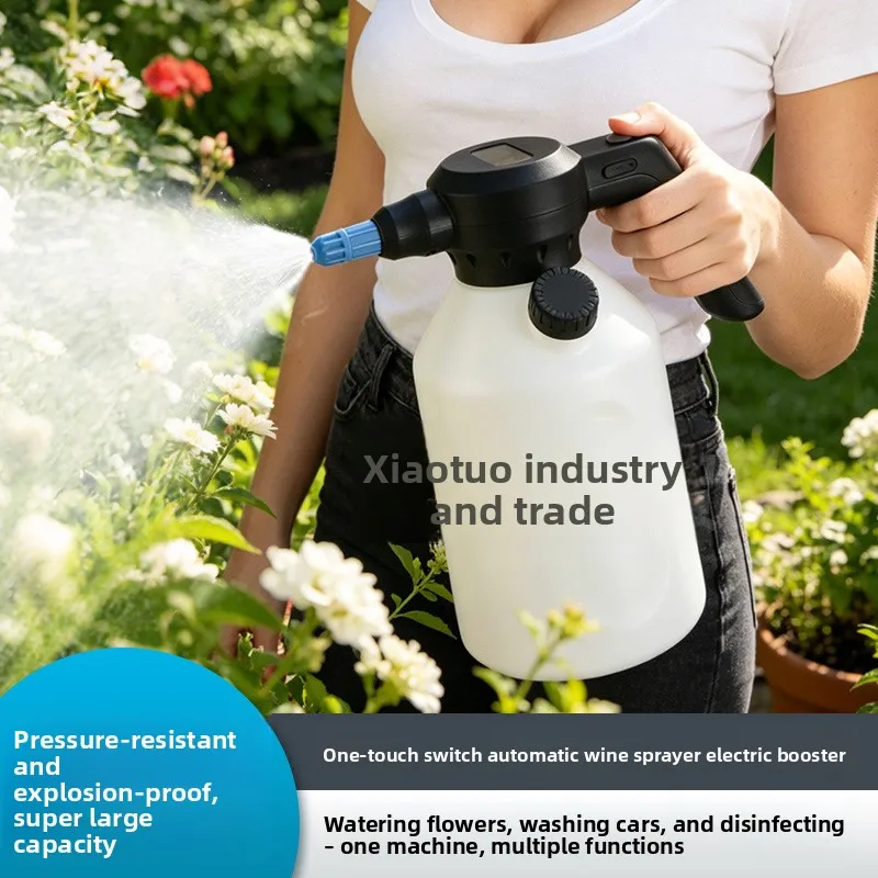 Electric Sprayer, Ultra‑High‑Pressure Cleaning Water Gun, Magic Tool for Watering, Disinfecting and Pesticide Spraying