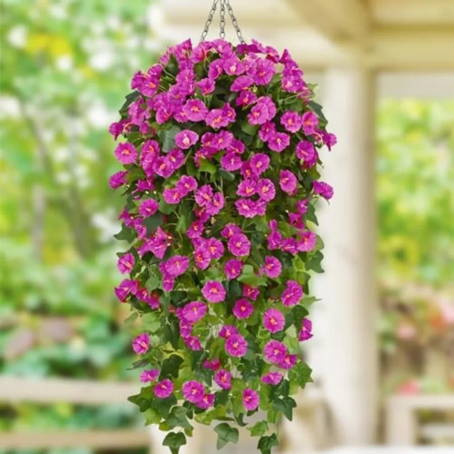 

Artificial Hanging Flowers for Outdoors Artificial Petunias for Outdoors Hanging Baskets with Artificial Flowers for Planters F