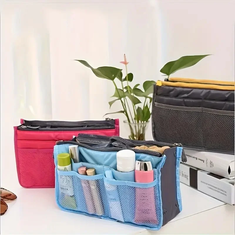 Mens & Womens Travel Toiletry Bag. Lightweight, Durable Oxford Fabric with Zipper Pockets, Hand Washable.