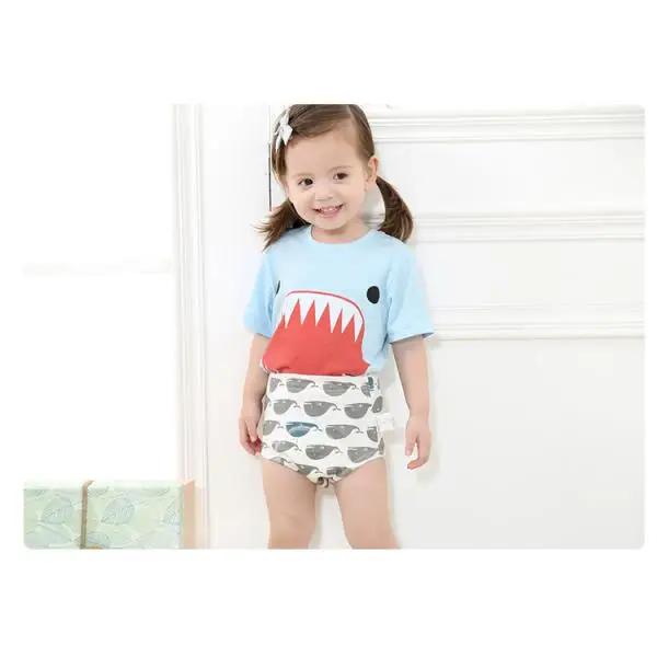 Children Baby Boys Girls 6 Layers Toddler Potty Pants Linen Trousers