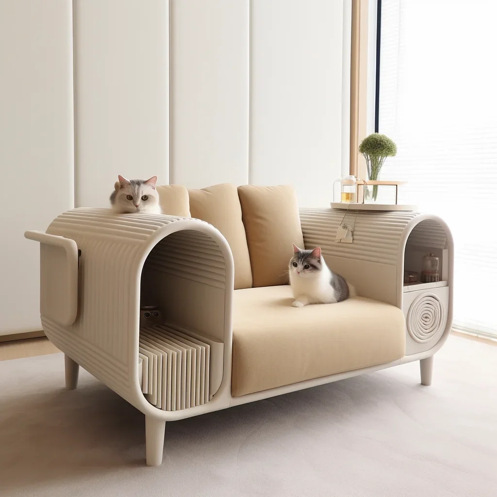 Cat's nest, kennel, sofa integrated, universal in all seasons, bite-resistant, easy to clean, warm cushion