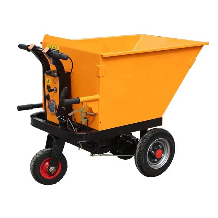 

Heavy-Duty Electric Wheelbarrow Construction Motor Kit Dumper Wheelbarrow With Metal Material