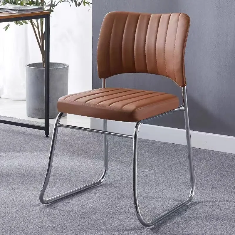 

Best Selling Metal Frame Luxury PU Leather Padded Round Back Hotel Banquet Dining Stackable Chair
