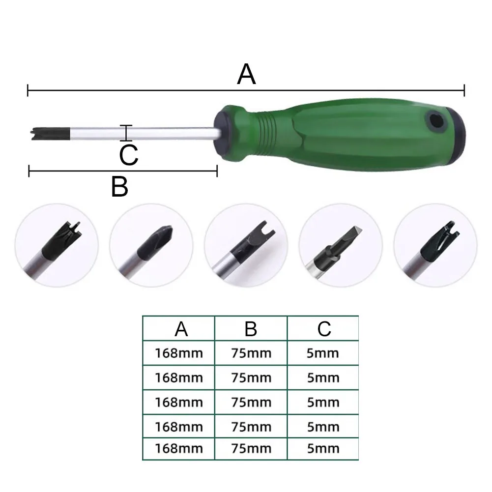 5*Triangular Screwdriver U-type/Y-type/internal Cross/new Three-point Screwdriver Special-shaped Screwdriver Hand Tools