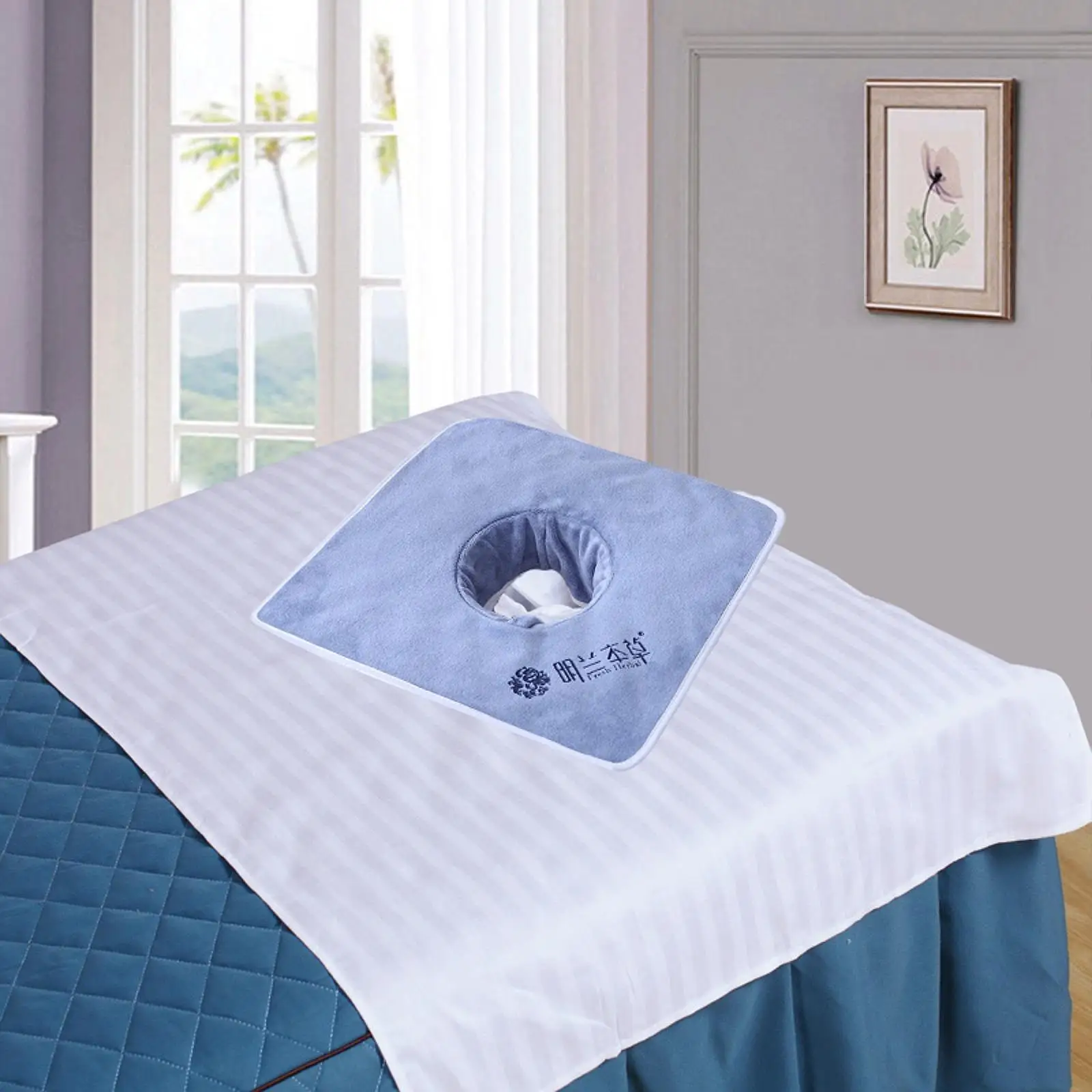 얼굴 구멍이 있는 스파 타월, 세척 가능한 뷰티 살롱 침대 시트, 마사지 테이블 커버, 스팀 마사지 타월, 살롱 테이블 스파 뷰티 침대