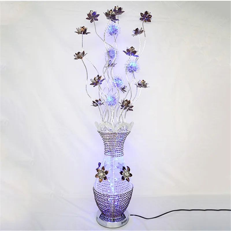 ANITA Nordic Blue Floor Lamp Fashionable Modern Living Room Bedroom Hotel  Aluminum Wire LED Originality Decorative Light