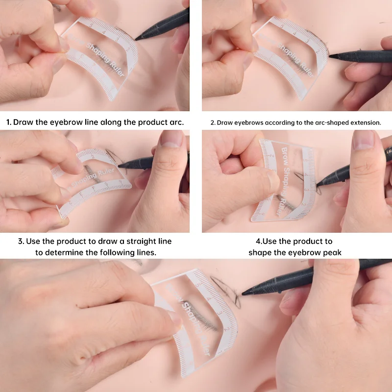 1PC Brow Shaping-Schablone, Instant Brow Shaper für Frauen – Multi-Style-Schablonen-Set für schnelle und präzise Gestaltung, Brow Magic Tool