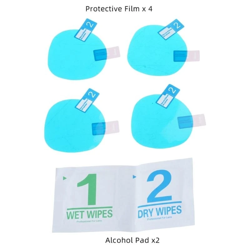 K3NB 4Pcs/Set Anti-scratch Lens Protector Protective Film for Oculus 2