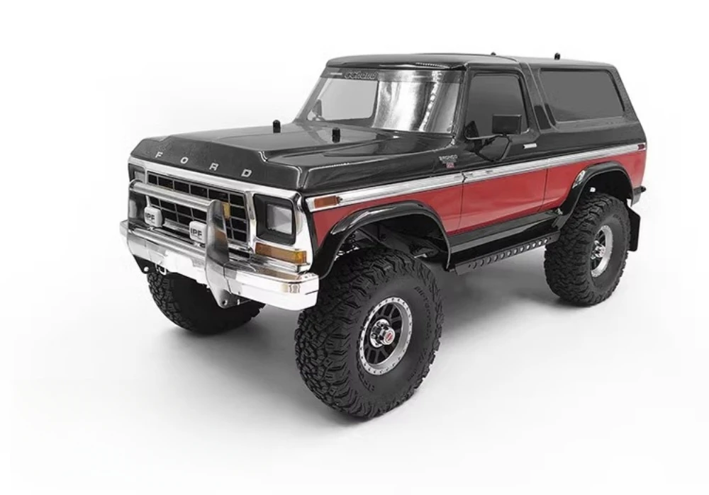 1/10 Ciężarówka gąsienicowa Metalowy kowbojski zderzak i światło pasuje do podwozia Traxxas trx4 1979 bronco Ranger xlt RC Car 1 10 Zabawka sterowana radiowo