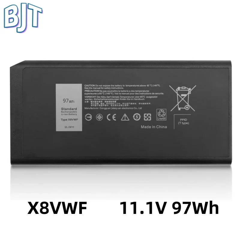 

11.1V 97Wh X8VWF Laptop Batteries for Dell Latitude 14 Rugged 5414 5404 7414 7404 VCWGN 453-BBBE 451-12188 4XKN5 5XT3V XN4KN New