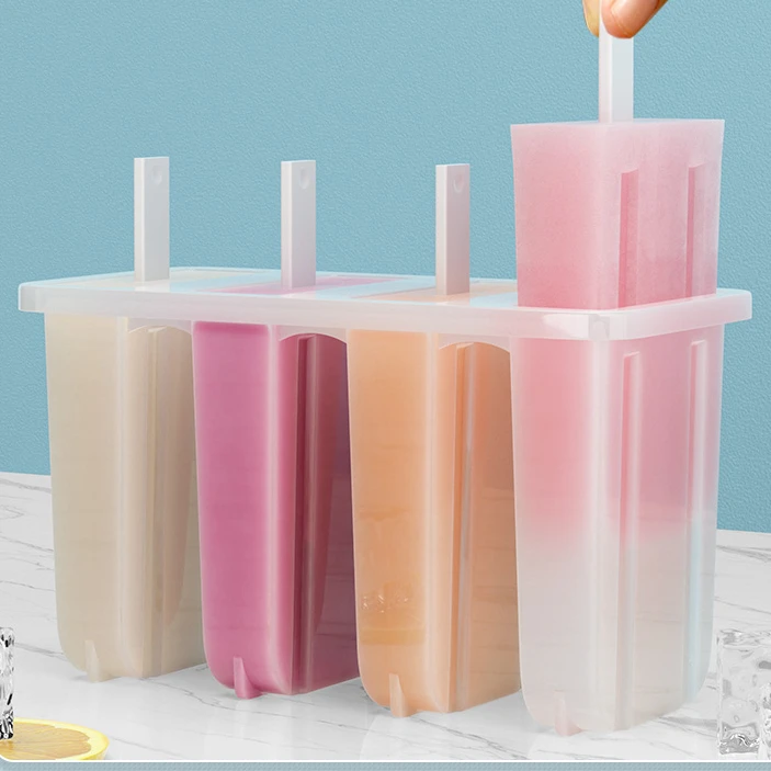 A homemade ice cream mold for making old popsicles. A special cheese stick for children's freezing