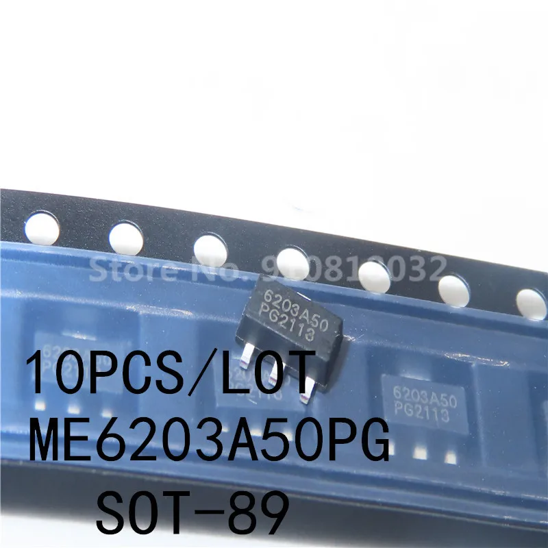 10PCS/LOT ME6203A50PG LDO Linear Regulator 5V SMD SOT-89 6203A-5.0 Original New In Stock