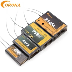 Corona R4FA R6FA F8FA R14FA 2.4Ghz FUTABA T8FG 12FG 14SG 16SZ 18MZ Fasst Compatible Receiver  For RC Fixed-wing Aircraft Drones