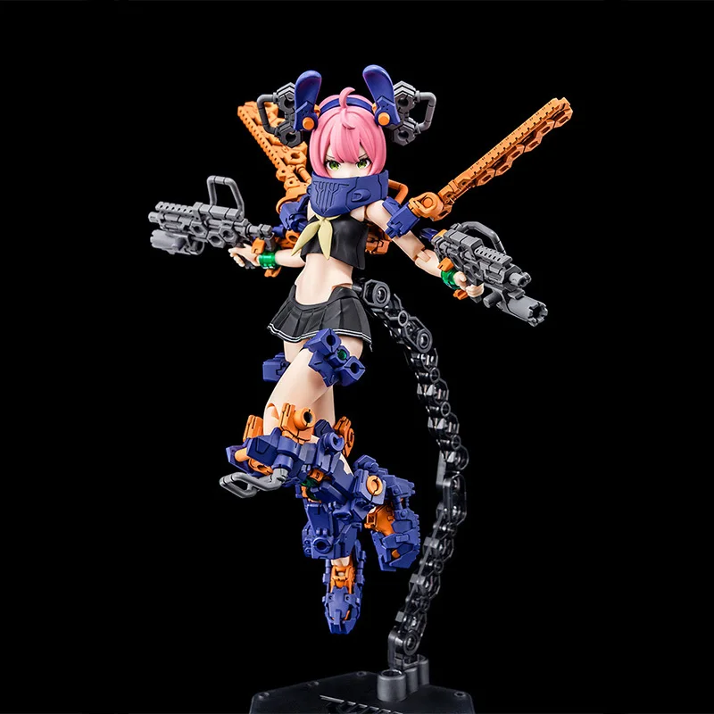 Kotobukiya Genuine Model Kit MEGAMI DEVICE PUNI BUSTER DOLL GUNNER MIDNIGHT FANG Action Figure Assembly Model Gifts Toys