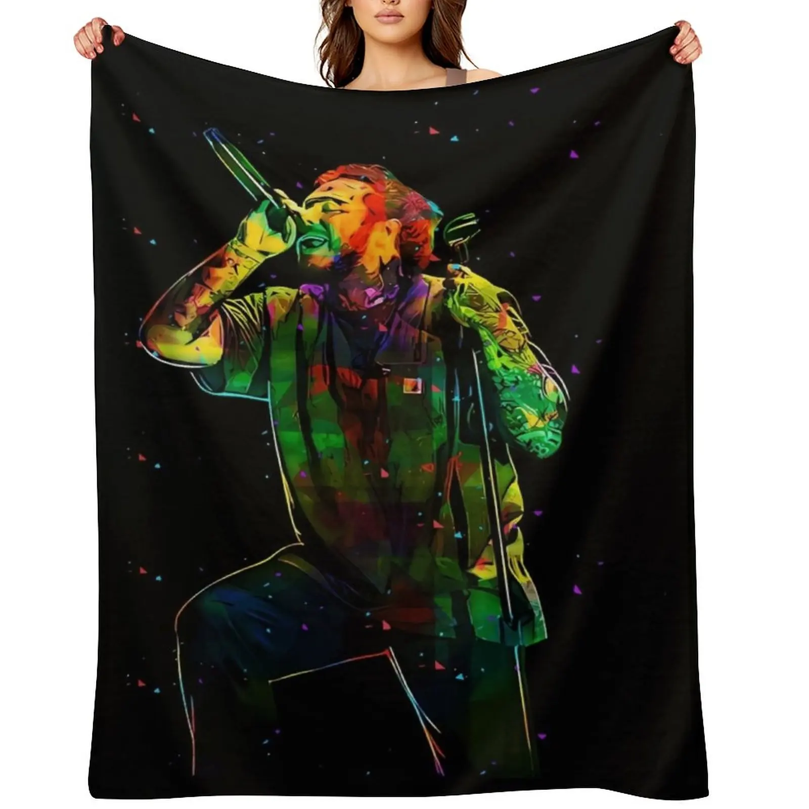 

Postt Malone Throw Blanket Cute valentine gift ideas christmas gifts Soft Plaid Blankets