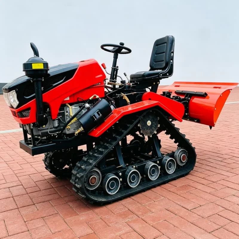 Customized Agricultural Deep‑Tilling & Soil‑Breaking Rotary Tiller, Land Cultivation Tractor, Crawler Rotary Tiller