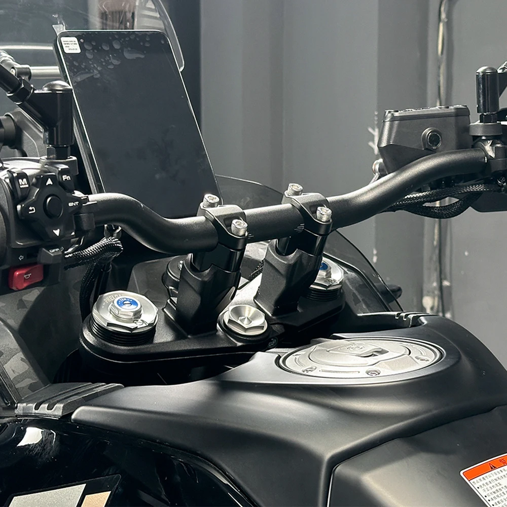 ل CFMOTO 450MT 800MT 700MT دراجة نارية المقود الناهض بار جبل IBEX 450 800 MTX 800MTX 700 MT مقبض المشبك تمديد محول #6