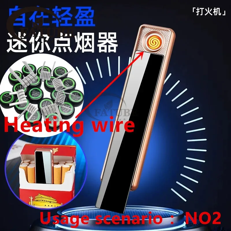 FATUBE Roll Shaped Heating Wire for Heating Equipment 10PCS/Box Quad Tiger Mix Twisted Flat Mix Twisted Alien