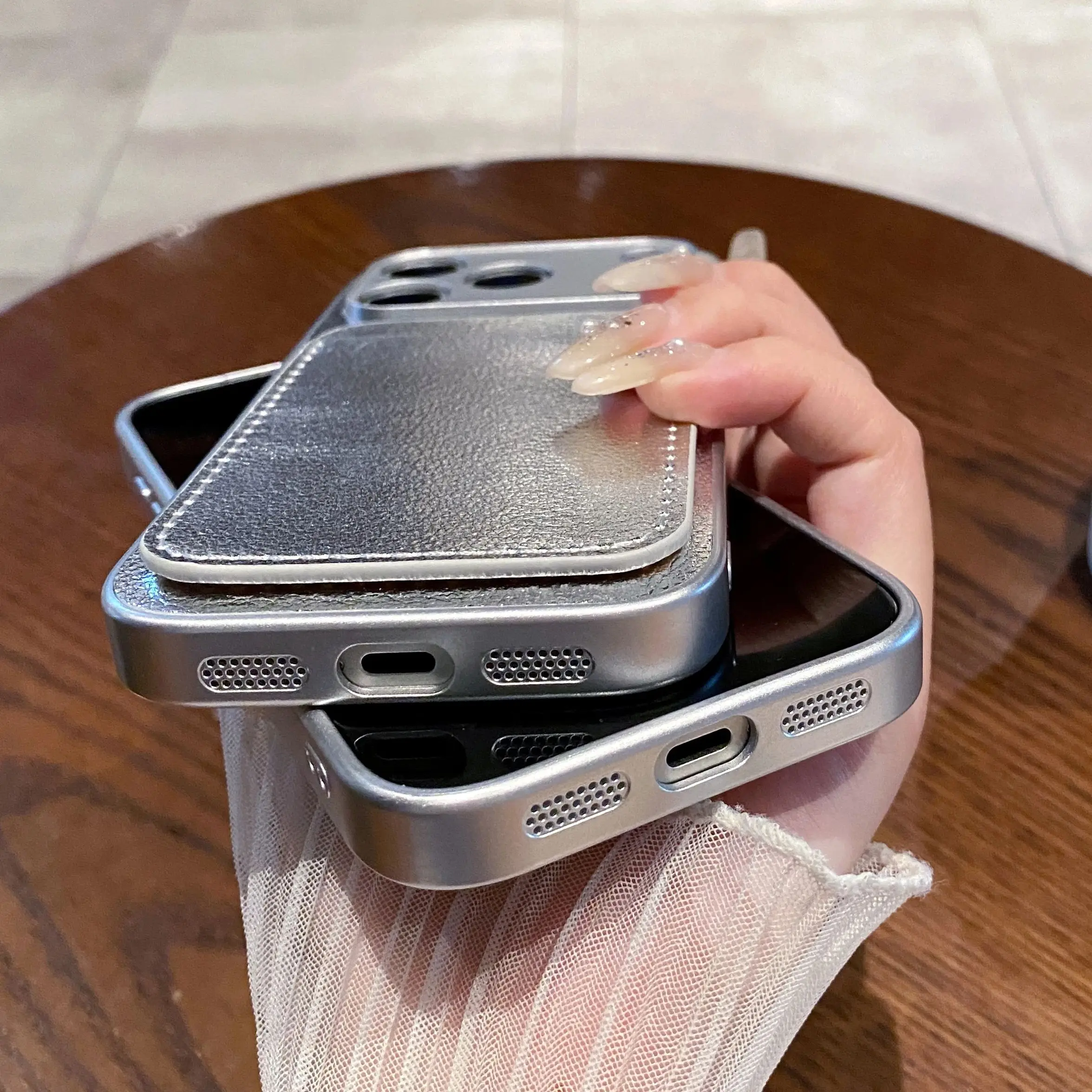 Retro Leather Card Slot Bag Holder Case For iPhone 17Air 16 16E 15 14 13 12 11 17 Pro XR X XS Max Plus Mini Pocket Wallet Cover view 3