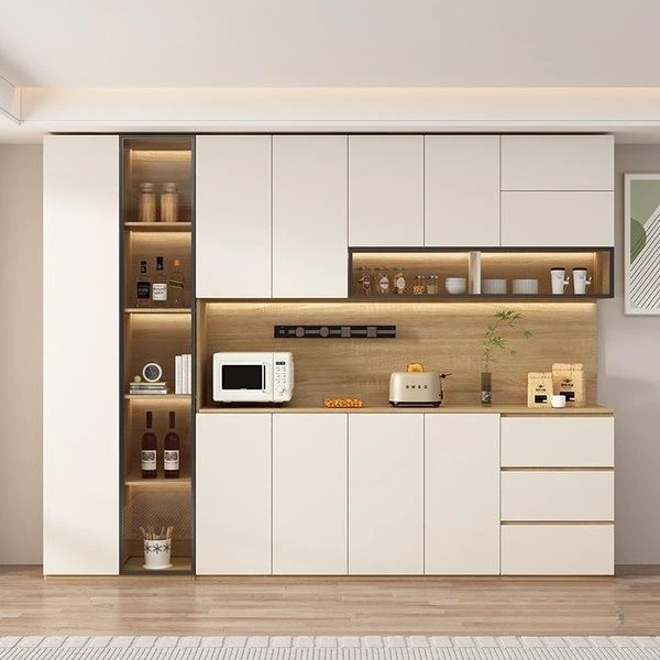 Wine Cabinet Solid Wood Living Room Dining Room Easy Assembly Sturdy Durable Stable Construction Space Saving Comfortable