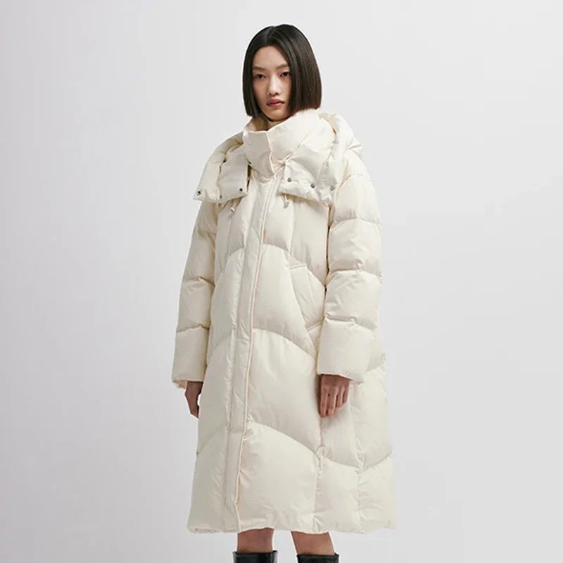 เสื้อแจ็คเก็ตขนเป็ดผู้หญิง Chericom แบบมีฮู้ดถอดได้ บุขนหนานุ่ม กันลม น้ำหนักมาก รุ่น Y298087Y