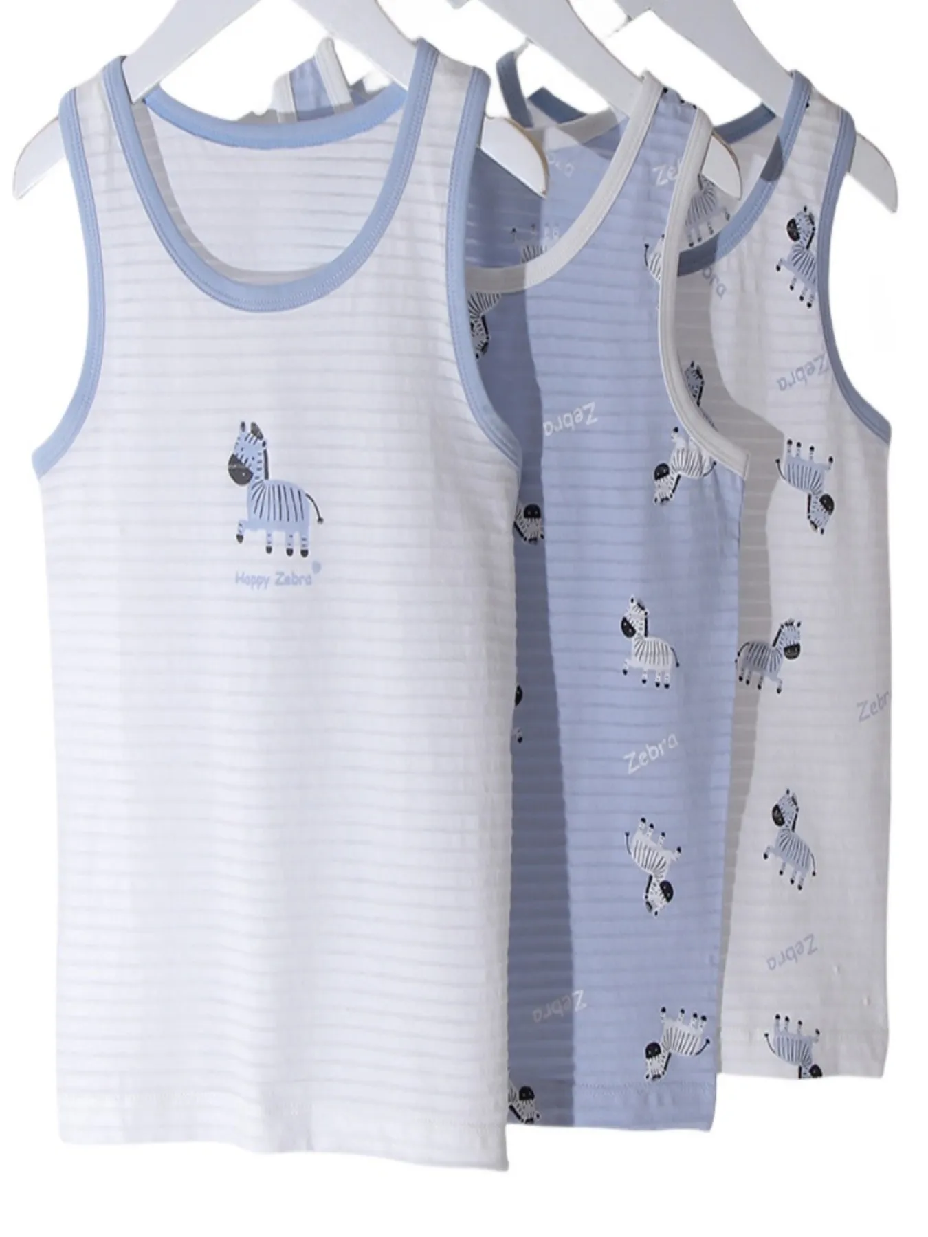 Boy Cartoon Dino Car Prints Singlet Underwear Tank Kids Undershirts Cotton Tank Tops Size 3-10T  Summer Home wear