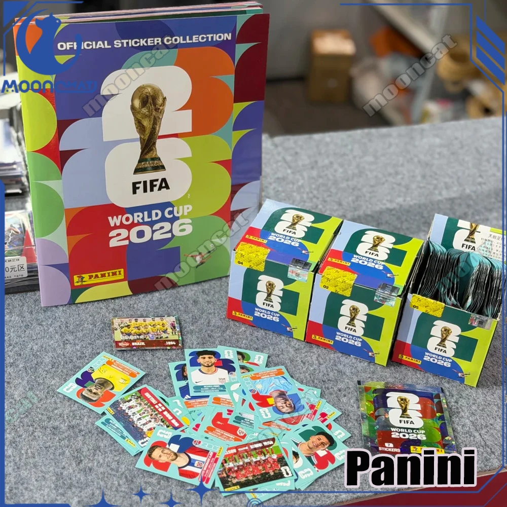 Genuine Panini 2026 World Cup Sticker Pack & Album Limited Edition Soccer Memorabilia Set Collection Football Souvenir Gifts