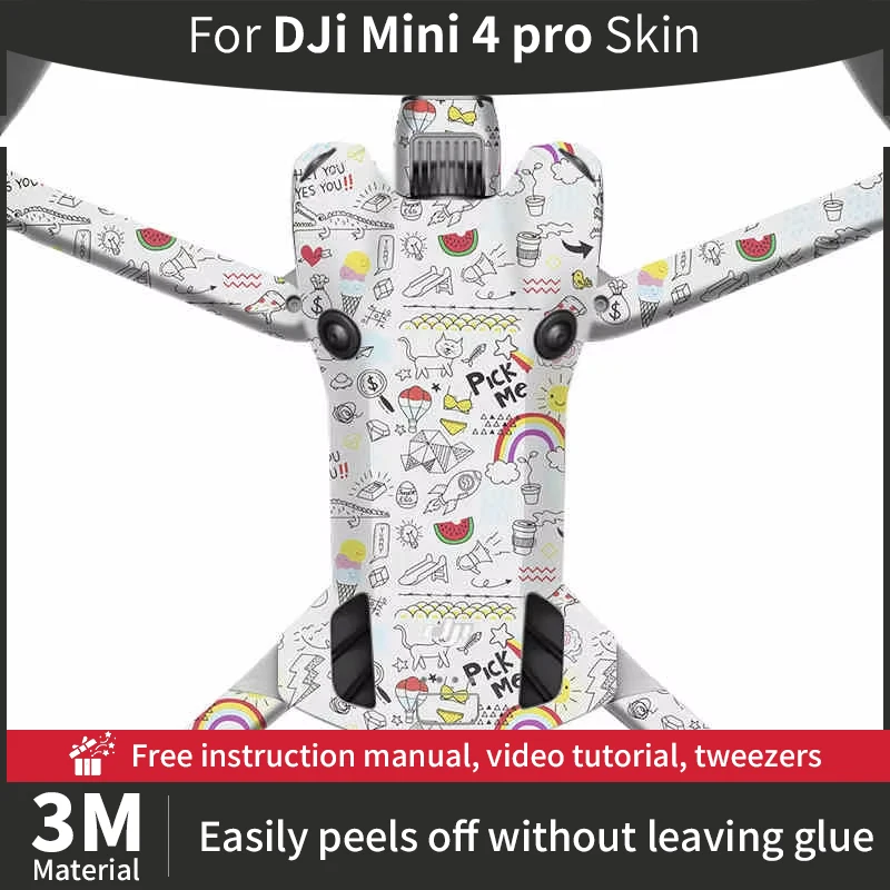 For DJI Mini 4 Pro SKin DJI mini4pro Camera Drones Skin Drones Stickers Anti-scratch Camera protective film More Colors