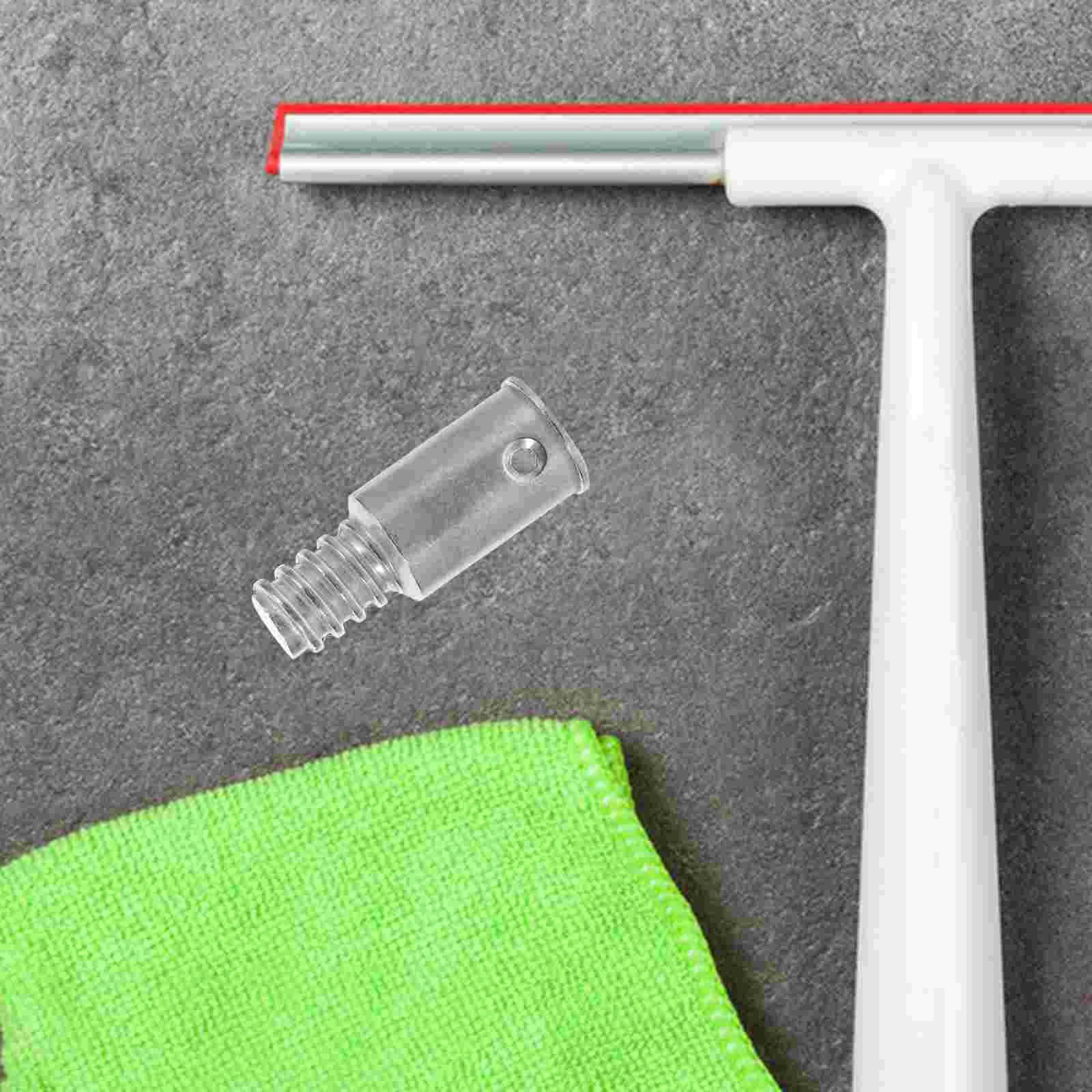 Telescopic Mop Head Whisk Broom Handle Tip Aluminum Alloy Extension Pole Adapter Telescoping