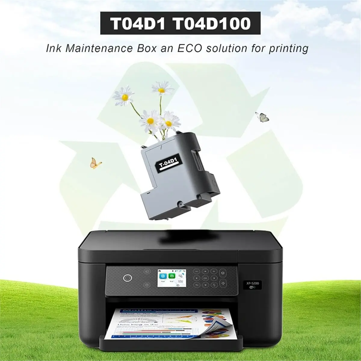 2pack E-04D1 Ink Maintenance Box Replacement for ET-15000 ET-4750 ET-4850 ET-3760 ET-4760 ET-3850 ET-3750 ET-3710