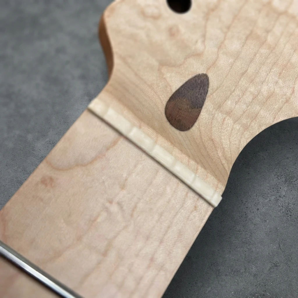 DIY Luthier ST Neck, 1957 Vintage, Aged Yellow Matte Finish, Solid Construction, Adjustable Truss Rod, 56mm Heel for Projects