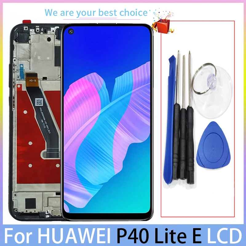 Original For Huawei P40 Lite E LCD Display With Frame Touch Screen Models ART L28 L29 L29N Panel Digitizer Replacement Parts