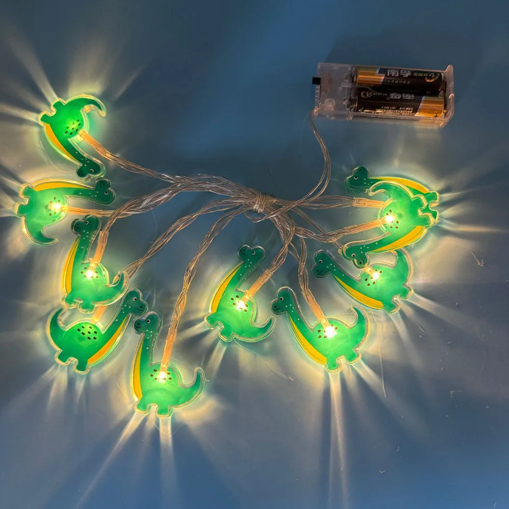 LED Dinosaurier Licht String Tier Geformt Cartoon Dekorative Licht Für Zimmer Indoor Party Dekoration String Lichter N06 – Detail 16